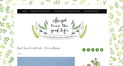 Desktop Screenshot of margottriesthegoodlife.com